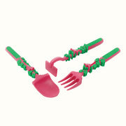 Kids Flower Or Construction Tableware Set